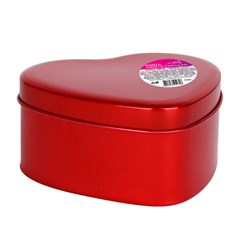 Porta objeto coracao em lata 4,5x9cm        cx:180